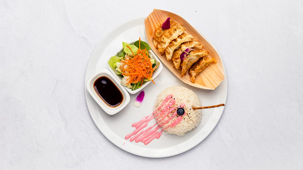 Gyoza och gyoza meny Gyoza och gyoza meny